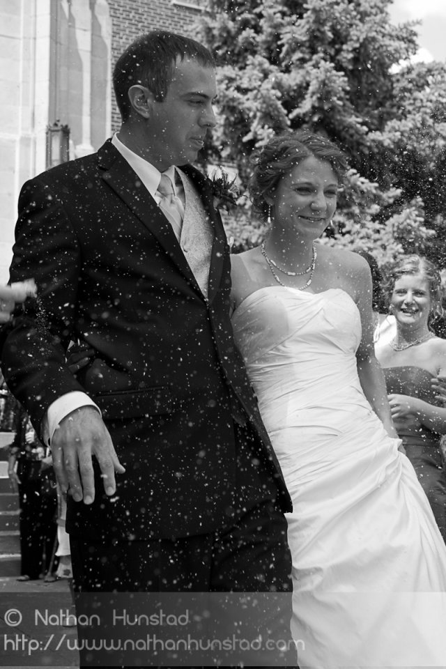 The bride and groom: Marissa McClure and Kurt Fisher.